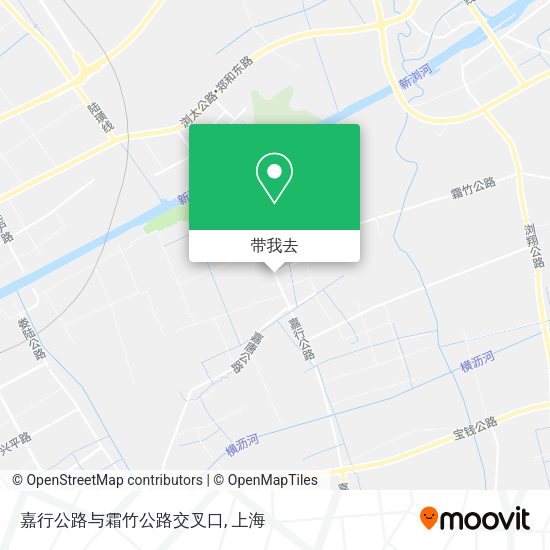 嘉行公路与霜竹公路交叉口地图