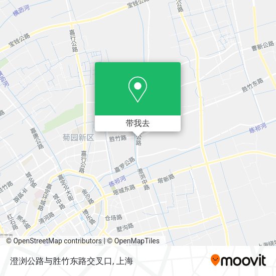澄浏公路与胜竹东路交叉口地图