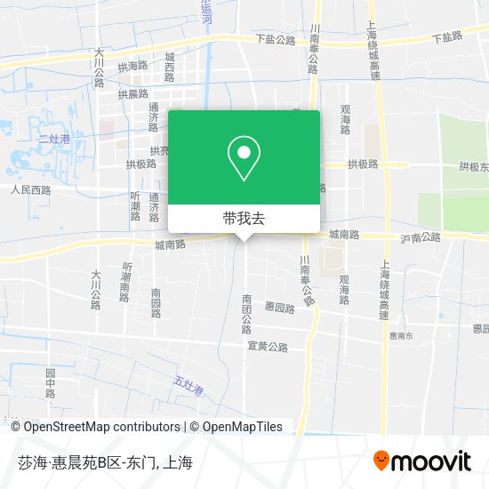 莎海·惠晨苑B区-东门地图