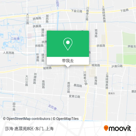 莎海·惠晨苑B区-东门地图