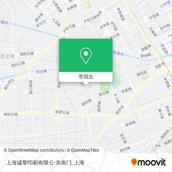 上海诚挚印刷有限公-东南门地图