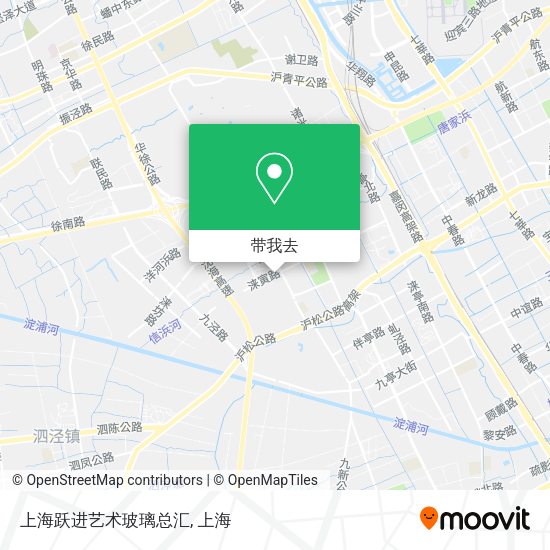 上海跃进艺术玻璃总汇地图