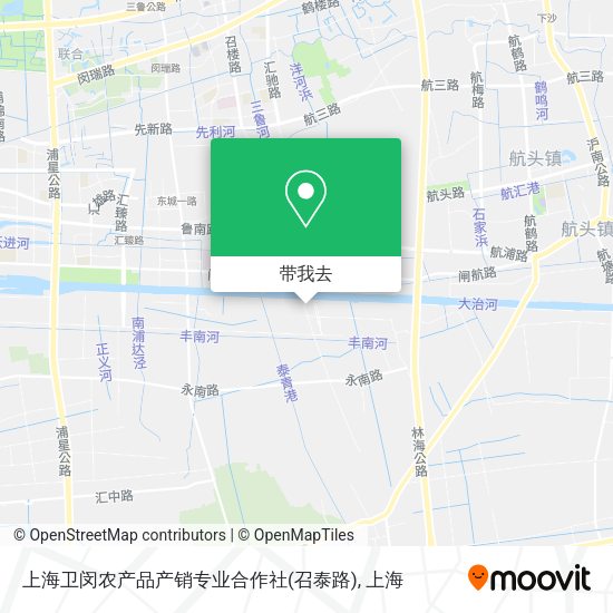 上海卫闵农产品产销专业合作社(召泰路)地图