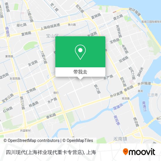 四川现代(上海祥业现代重卡专营店)地图
