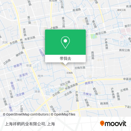 上海祥鹤药业有限公司地图