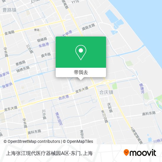 上海张江现代医疗器械园A区-东门地图