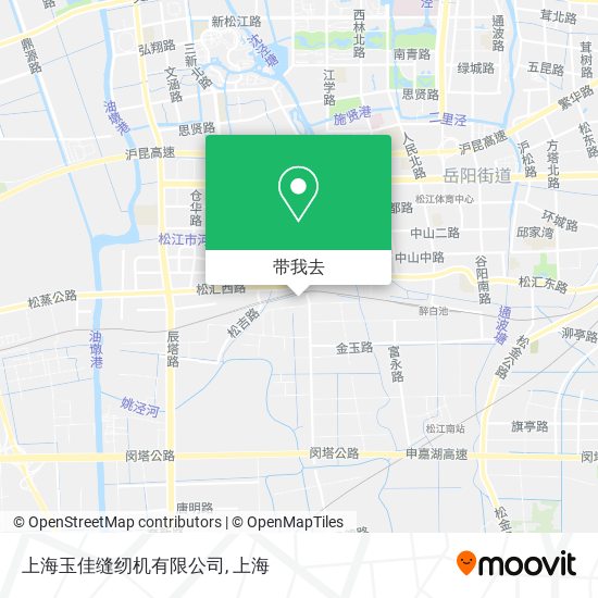 上海玉佳缝纫机有限公司地图