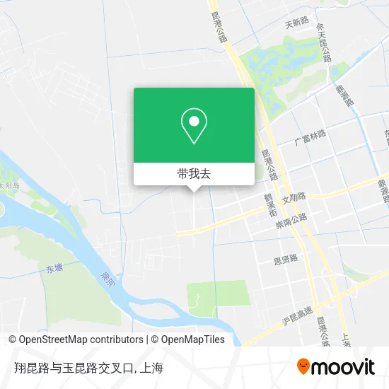 翔昆路与玉昆路交叉口地图