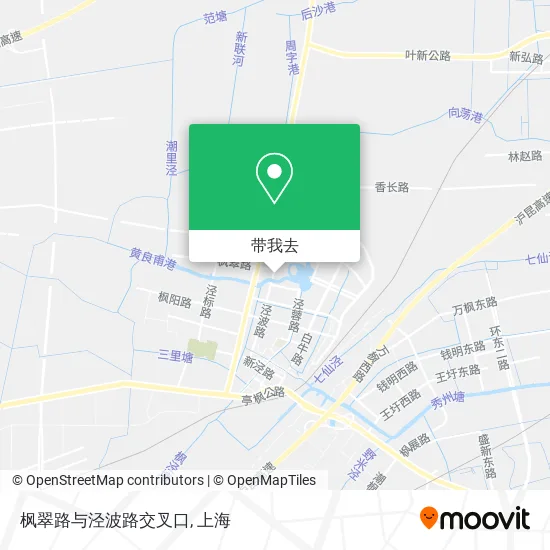 枫翠路与泾波路交叉口地图