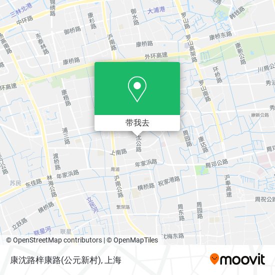 康沈路梓康路(公元新村)地图