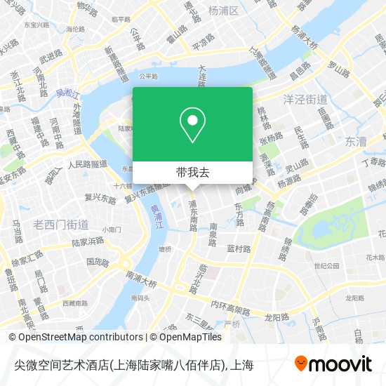 尖微空间艺术酒店(上海陆家嘴八佰伴店)地图