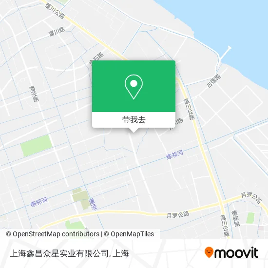 上海鑫昌众星实业有限公司地图
