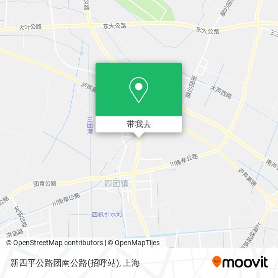 新四平公路团南公路(招呼站)地图