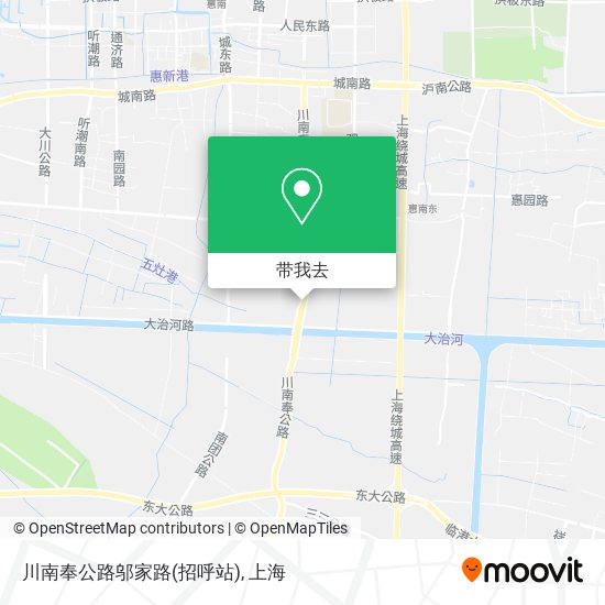 川南奉公路邬家路(招呼站)地图