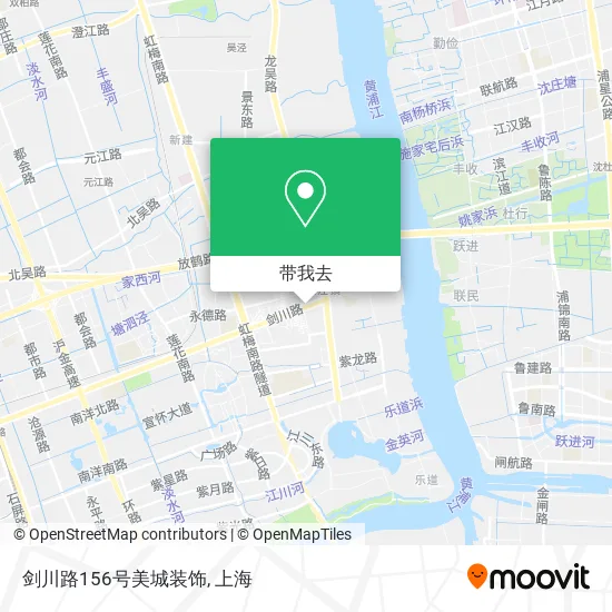 剑川路156号美城装饰地图