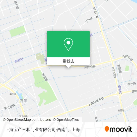 上海宝产三和门业有限公司-西南门地图