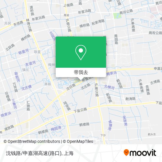 沈钱路/申嘉湖高速(路口)地图