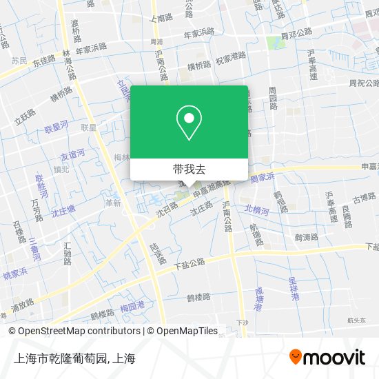上海市乾隆葡萄园地图