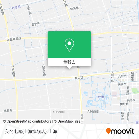 美的电器(上海旗舰店)地图