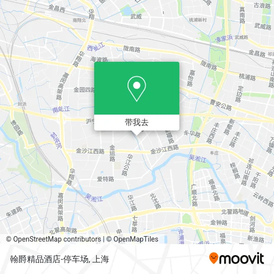 翰爵精品酒店-停车场地图