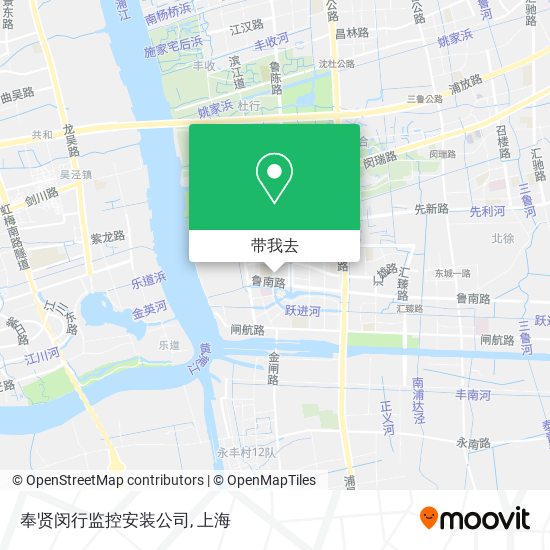 奉贤闵行监控安装公司地图