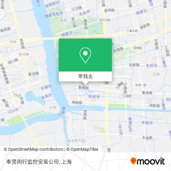 奉贤闵行监控安装公司地图