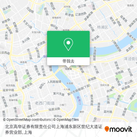 北京高华证券有限责任公司上海浦东新区世纪大道证券营业部地图