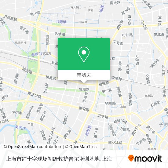 上海市红十字现场初级救护普陀培训基地地图