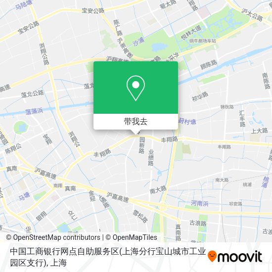 中国工商银行网点自助服务区(上海分行宝山城市工业园区支行)地图