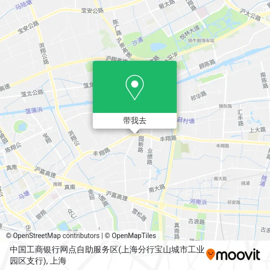 中国工商银行网点自助服务区(上海分行宝山城市工业园区支行)地图