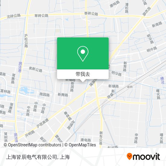 上海皆辰电气有限公司地图