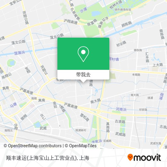 顺丰速运(上海宝山上工营业点)地图