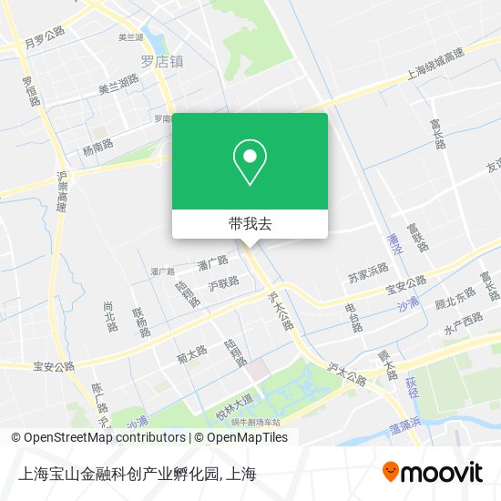 上海宝山金融科创产业孵化园地图