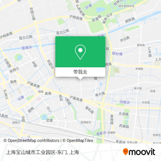 上海宝山城市工业园区-东门地图