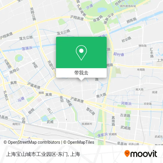 上海宝山城市工业园区-东门地图
