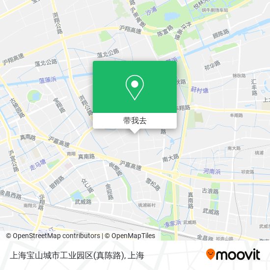 上海宝山城市工业园区(真陈路)地图