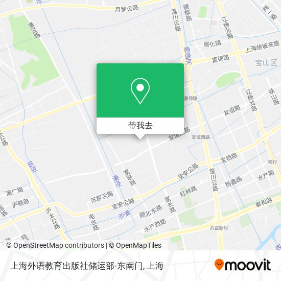 上海外语教育出版社储运部-东南门地图