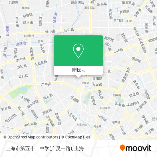 上海市第五十二中学(广灵一路)地图