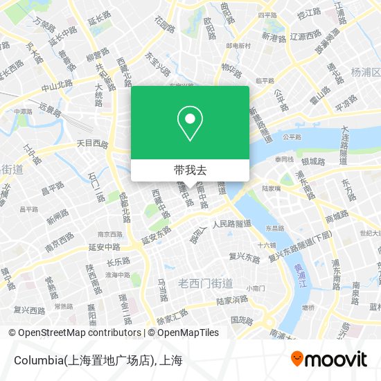 Columbia(上海置地广场店)地图