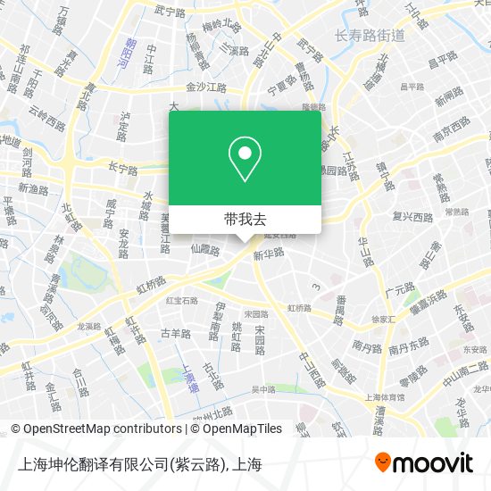 上海坤伦翻译有限公司(紫云路)地图