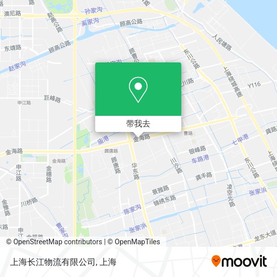 上海长江物流有限公司地图