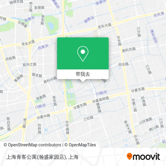 上海青客公寓(瀚盛家园店)地图
