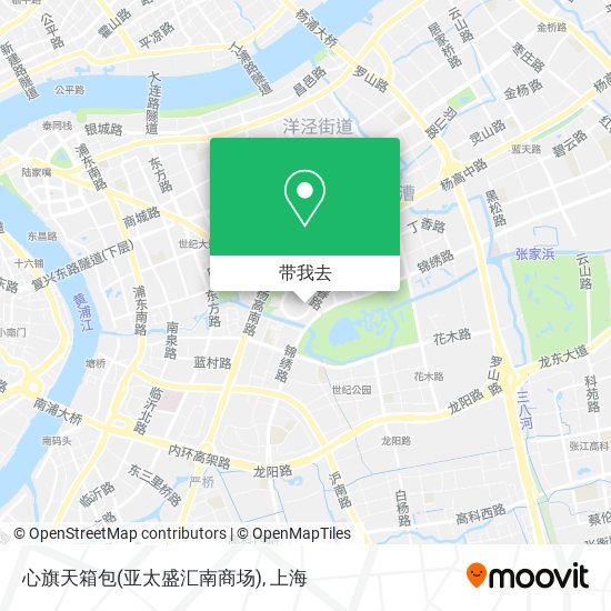 心旗天箱包(亚太盛汇南商场)地图