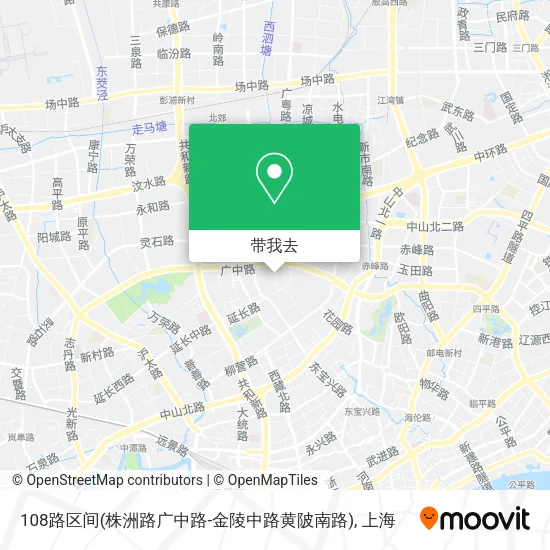108路区间(株洲路广中路-金陵中路黄陂南路)地图