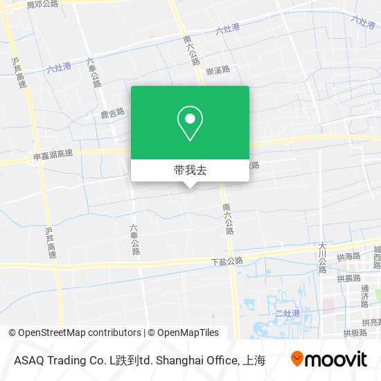 ASAQ Trading Co. L跌到td. Shanghai Office地图