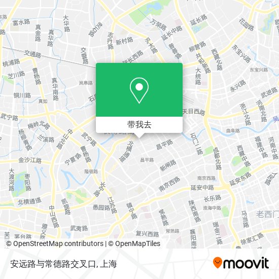 安远路与常德路交叉口地图