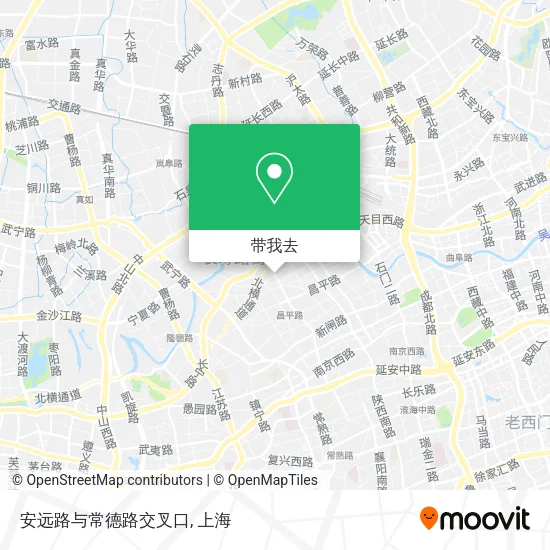 安远路与常德路交叉口地图