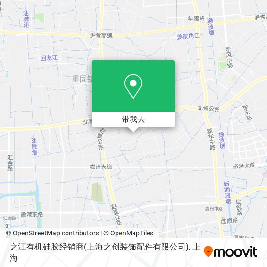 之江有机硅胶经销商(上海之创装饰配件有限公司)地图