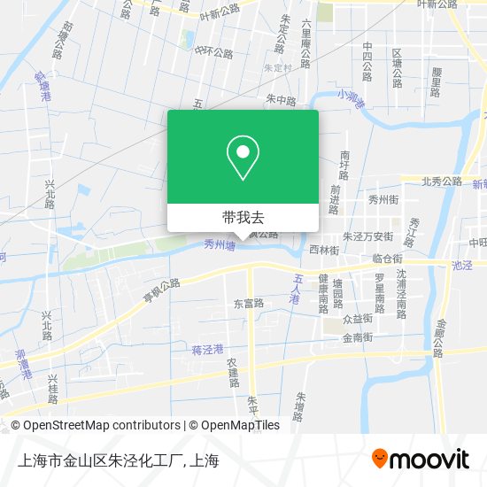 上海市金山区朱泾化工厂地图