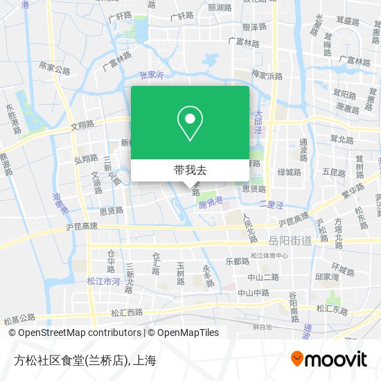 方松社区食堂(兰桥店)地图